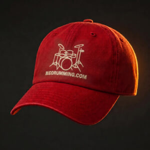 BUDDRUMMING.COM Classic Drum Kit Logo Cap